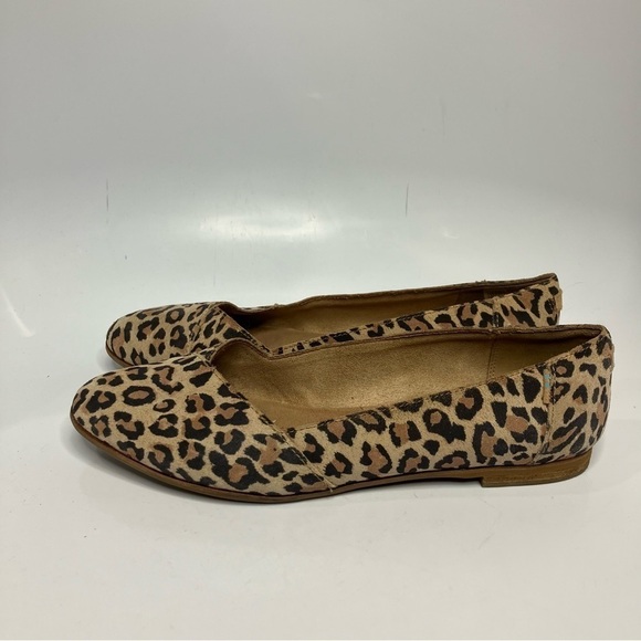 Toms Julie desert tan leopard print flats size 8.5 - Picture 5 of 11
